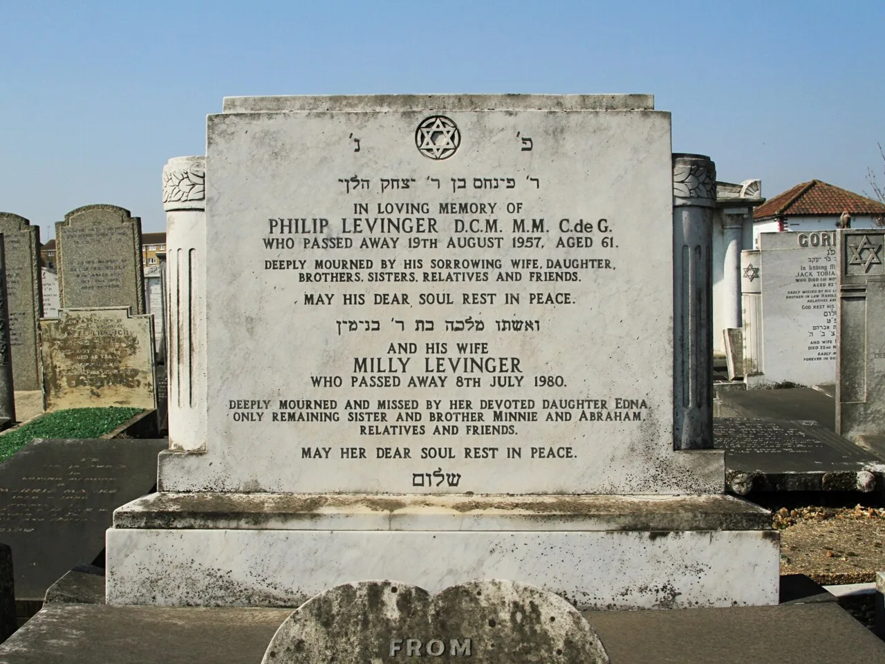 East Ham Jewish Cemetery — photograph